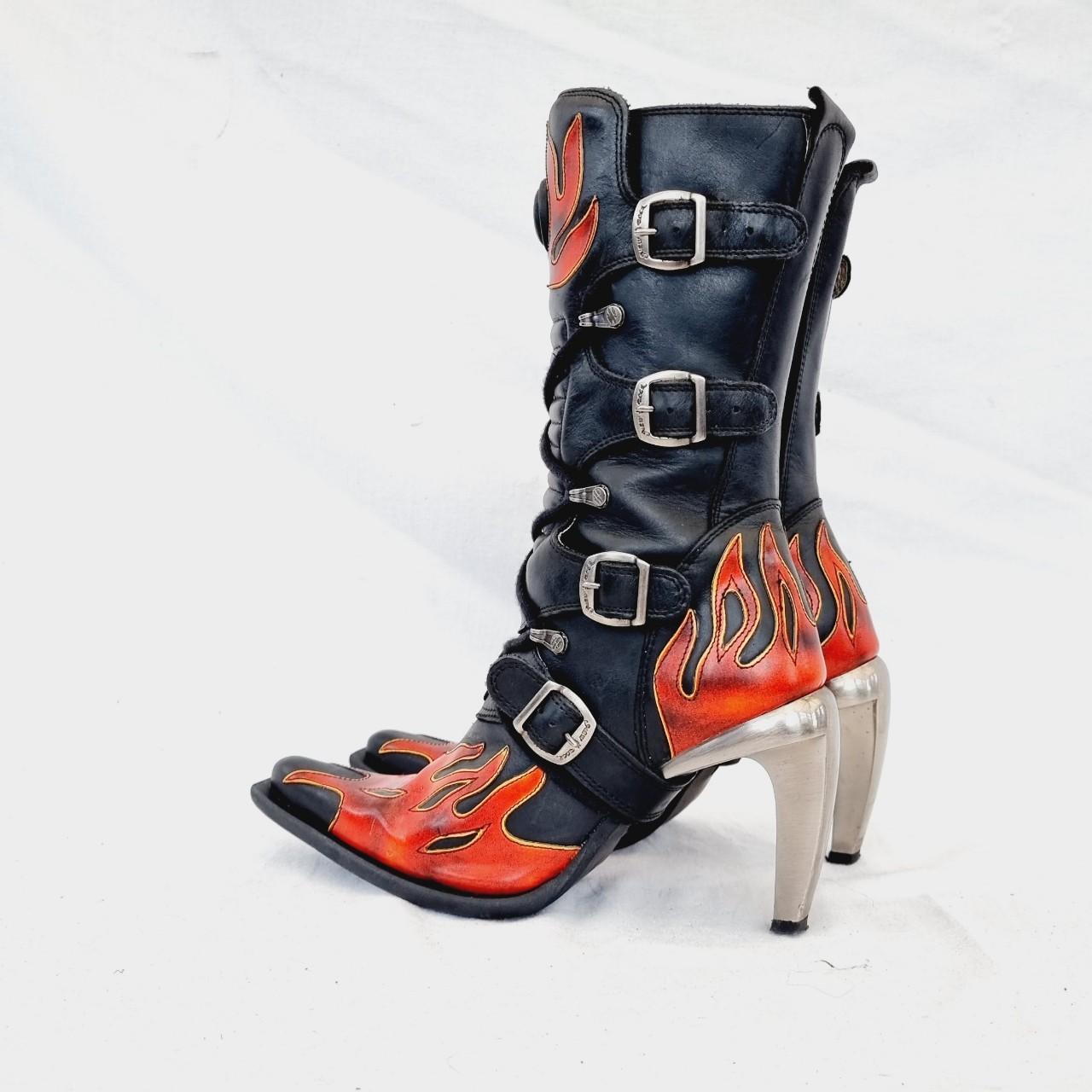 new rock stiletto boots