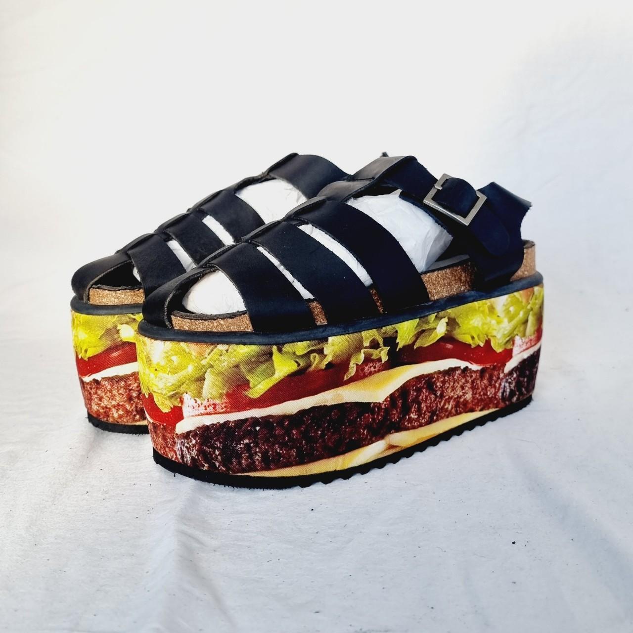 Rare find. Fab pair of Buffalo sandals with burger Depop