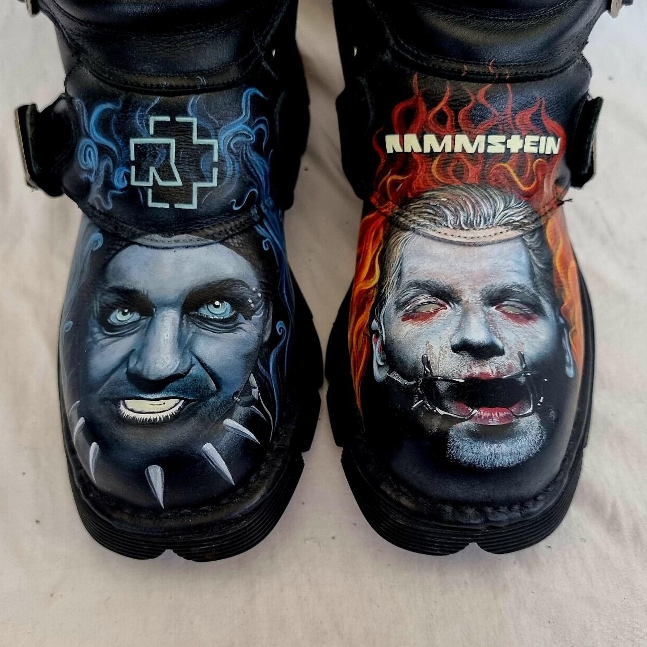 Leather and metal New Rock boots with Depop