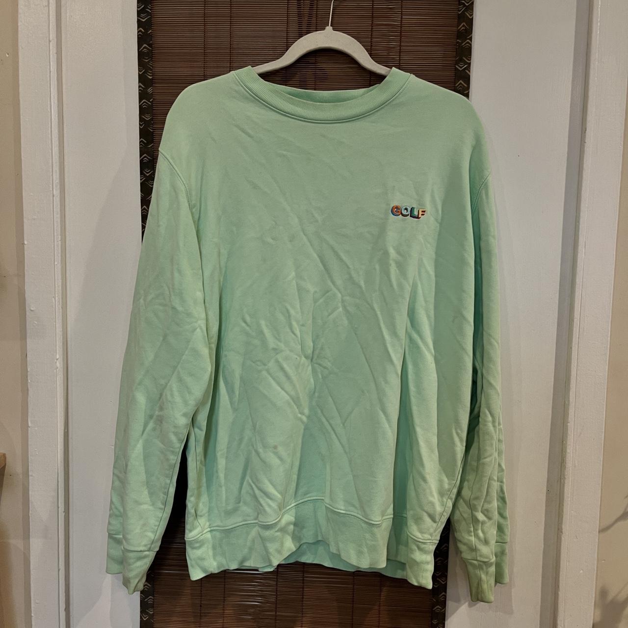 Green golf clearance jumper