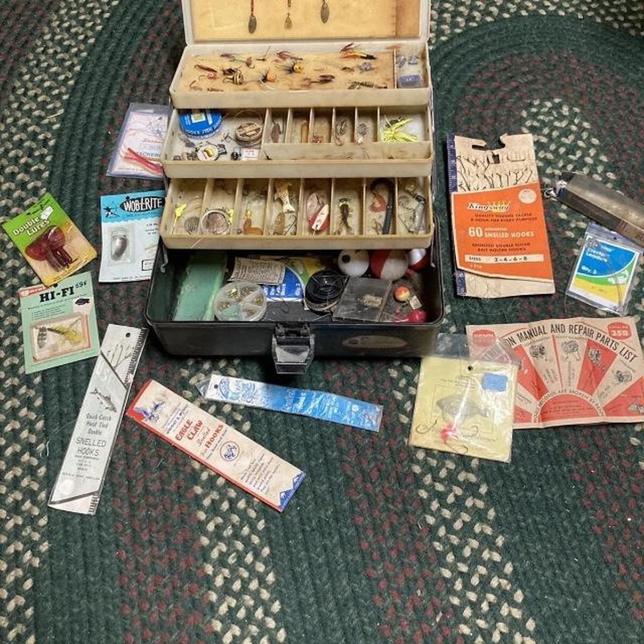vintage fly fishing tackle box by SEARS & Ted - Depop