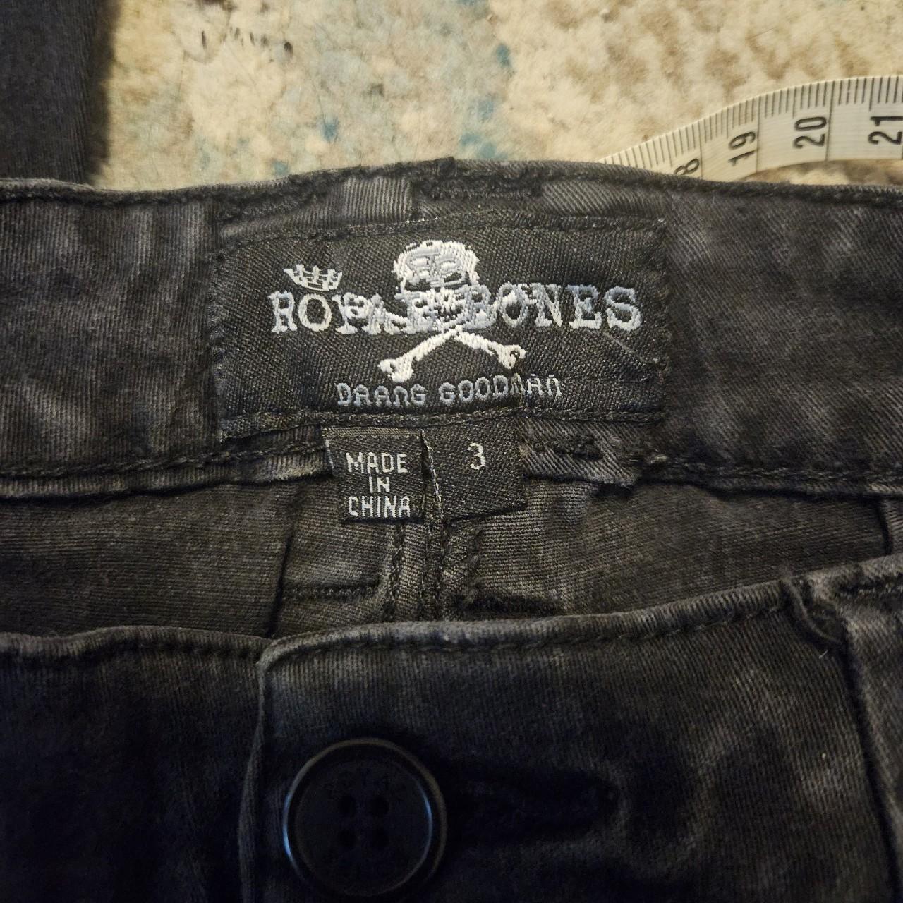 Royal Bones By Tripp Black Strap Skinny Jeans Plus Size