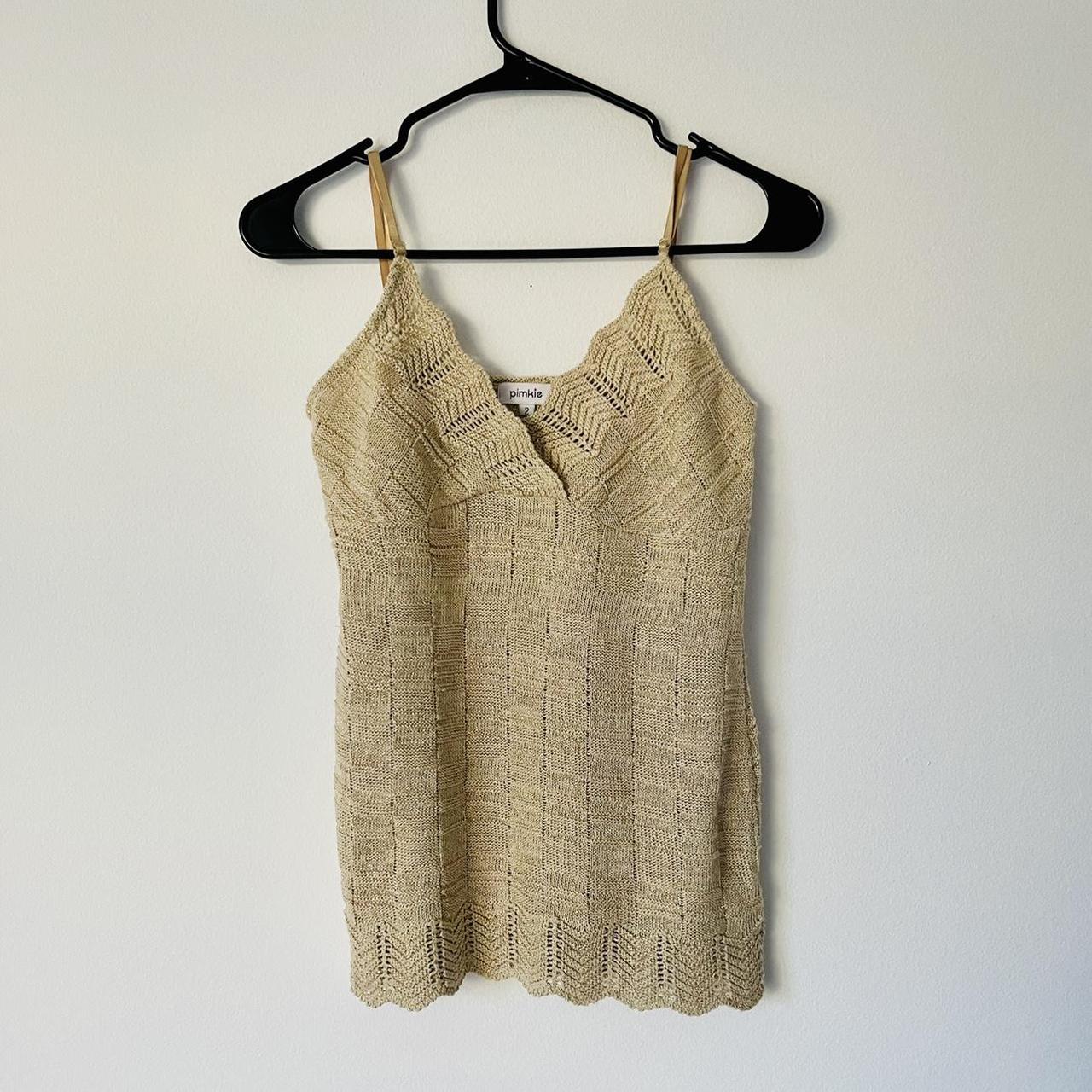 Pimkie Women's Gold and Tan Vest