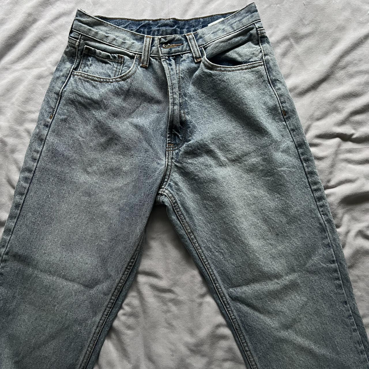 brandy melville john galt mom jeans high rise... - Depop