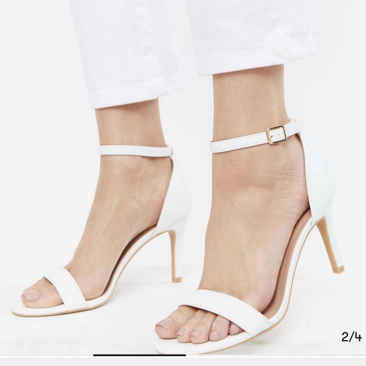 white heels for women new look