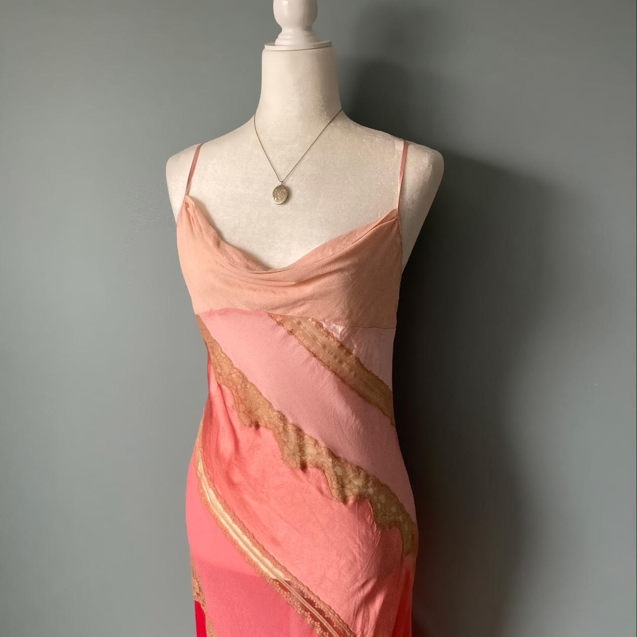 vintage victoria's secret 03' pink lace & satin slip dress ♡ sold