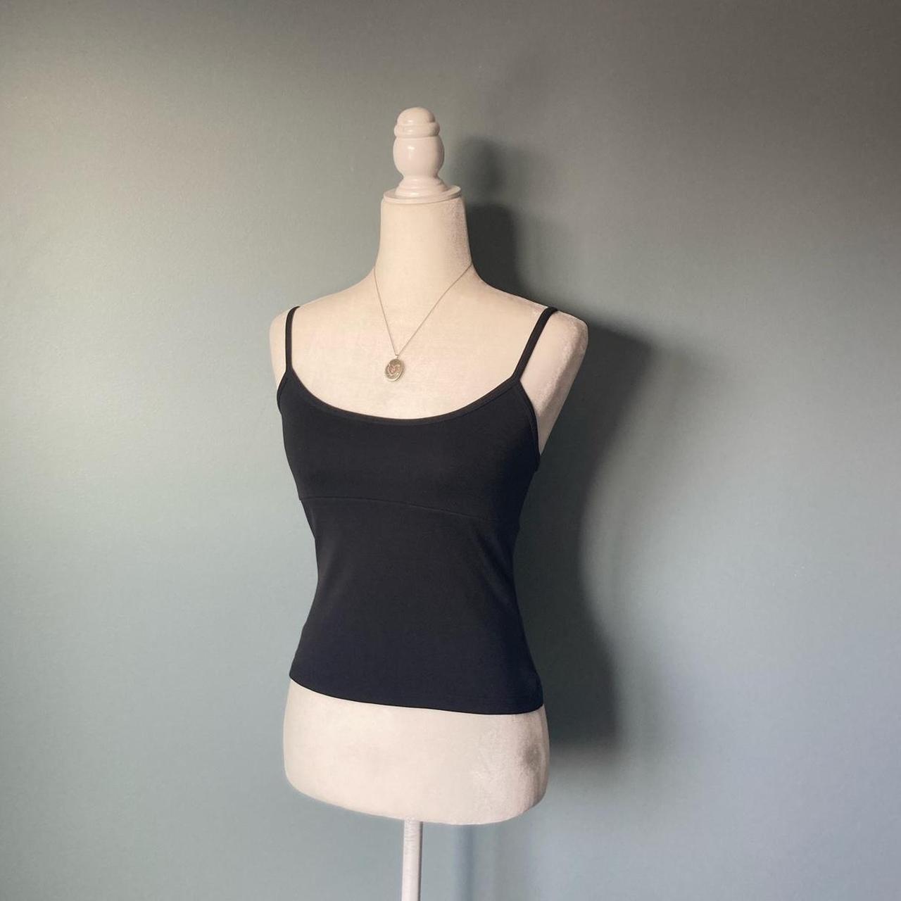 Vintage Bebe Top Y2K 90s Black Strappy Tank. Marked... Depop