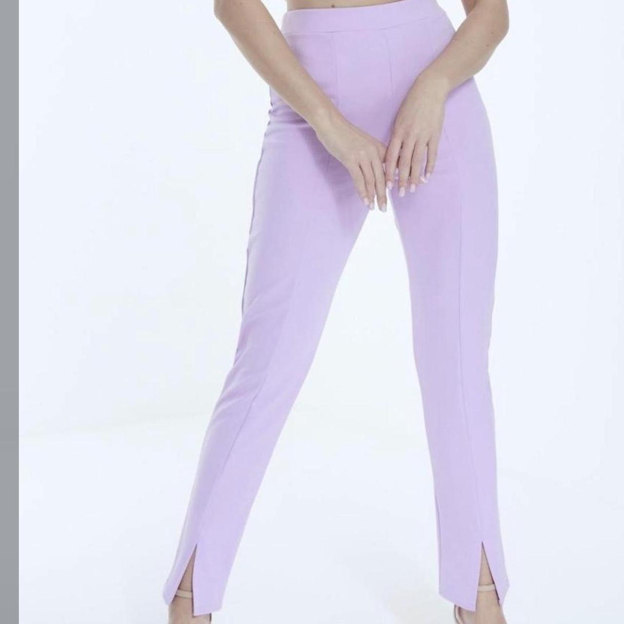 MISSGUIDED Lilac Skinny Fit Cigarette Trousers