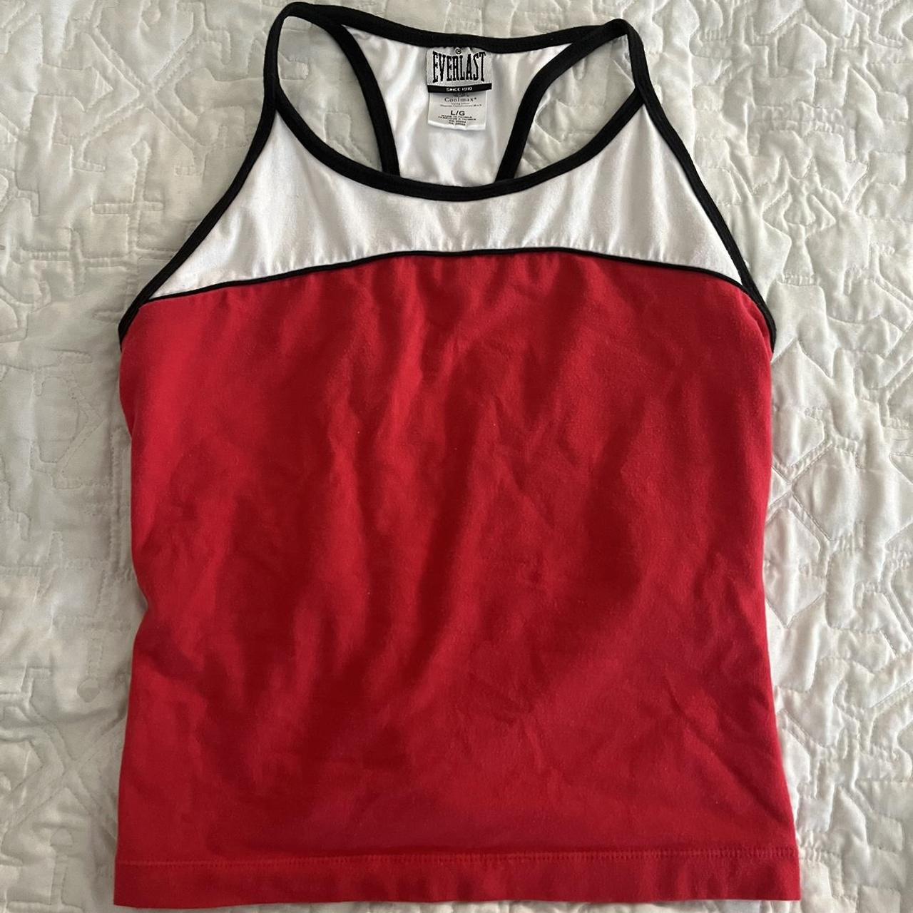 Everlast Women's Red and White Vest
