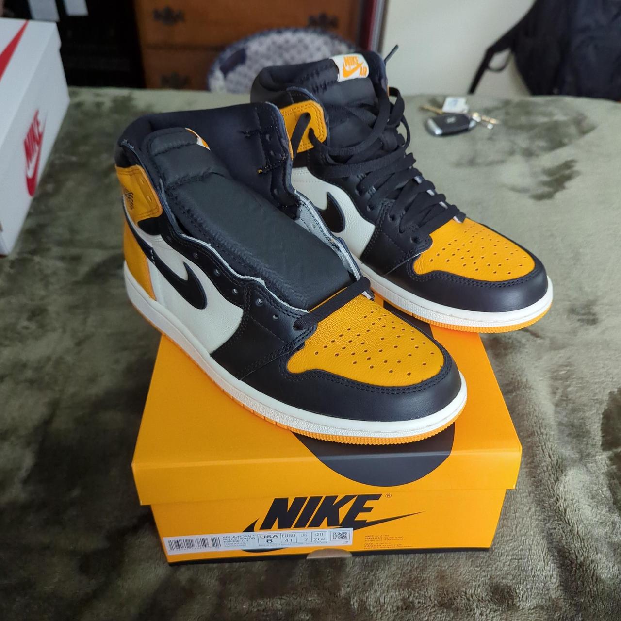 Jordan 1 high taxi. Never worn, only laced up the... - Depop