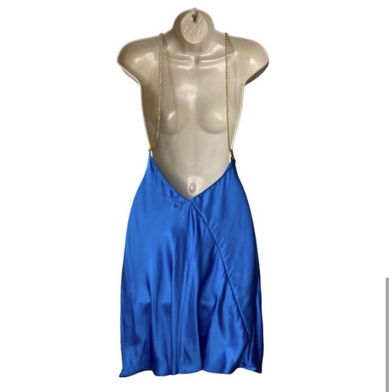 Amanda Uprichard Women’s Blue Dress | Depop