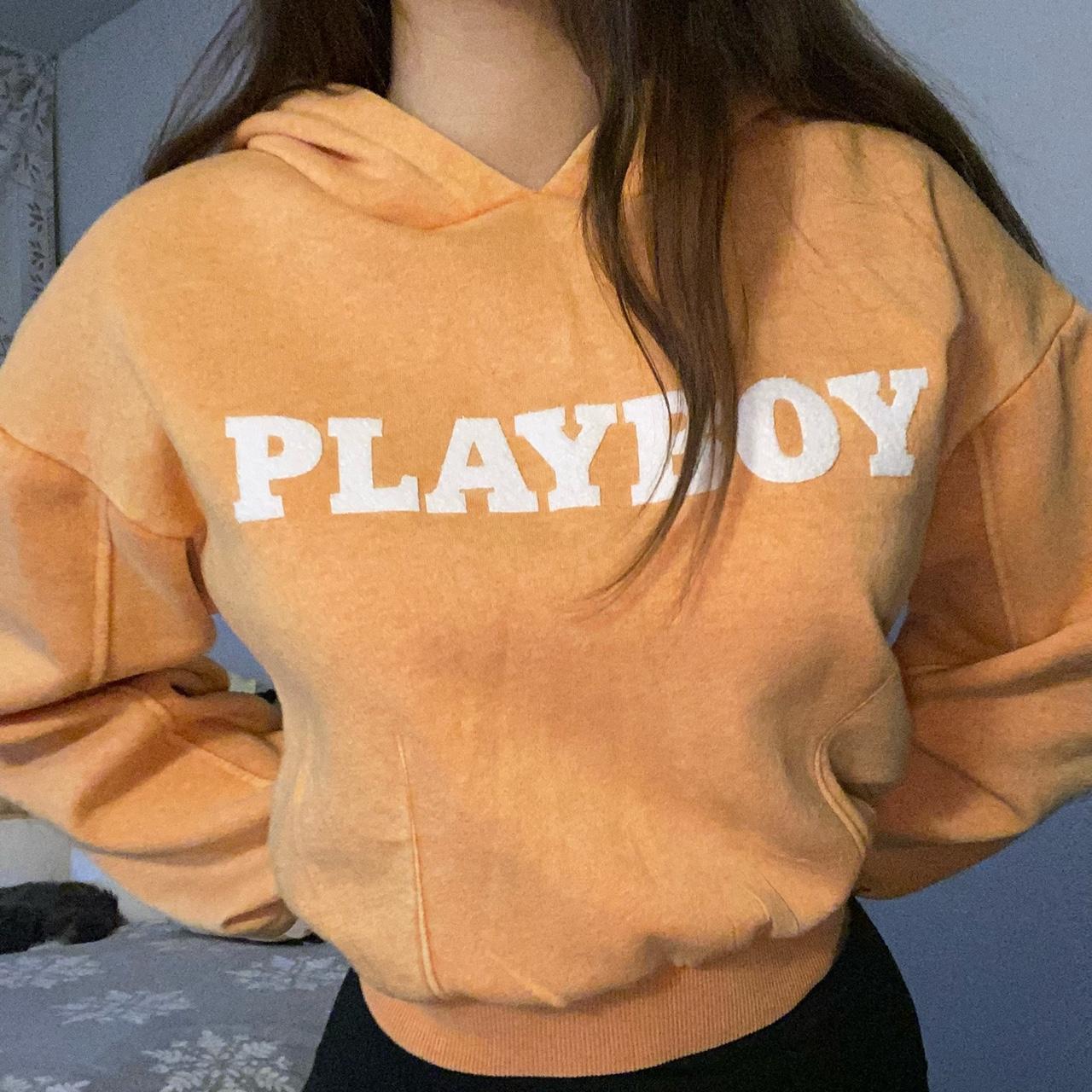 Playboy orange sale hoodie