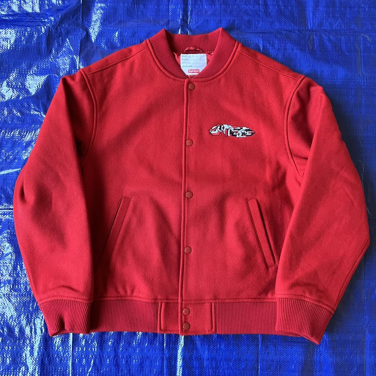 Supreme Delta logo varsity jacket Brand New (only... - Depop