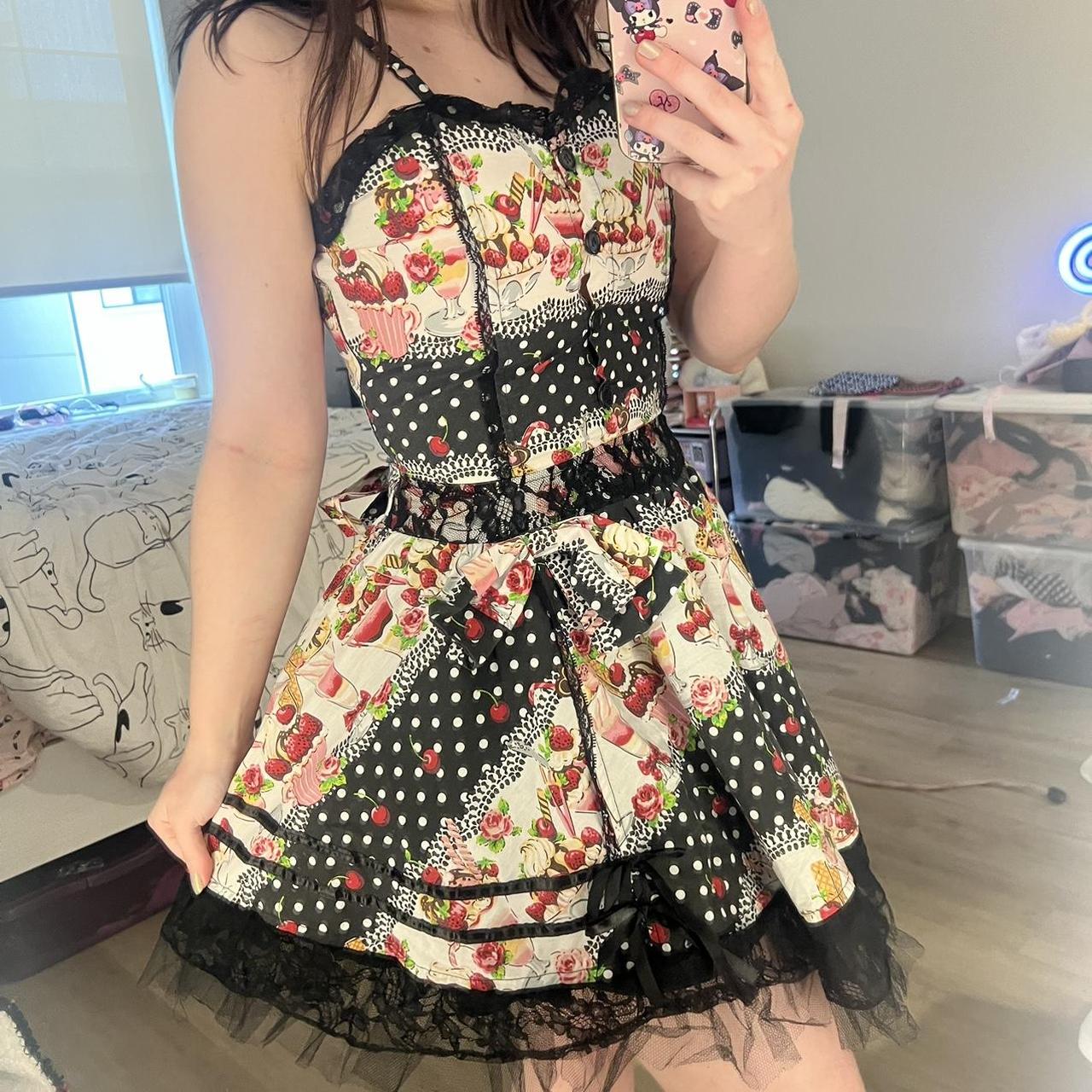 Japanese brand ACDC rag ice cream sundae dress. Fits... - Depop