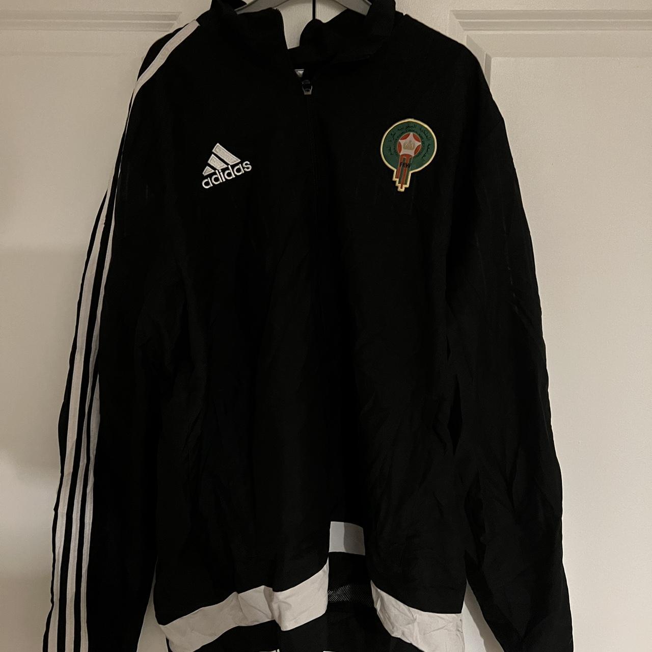 Adidas football track jacket xl fit Depop