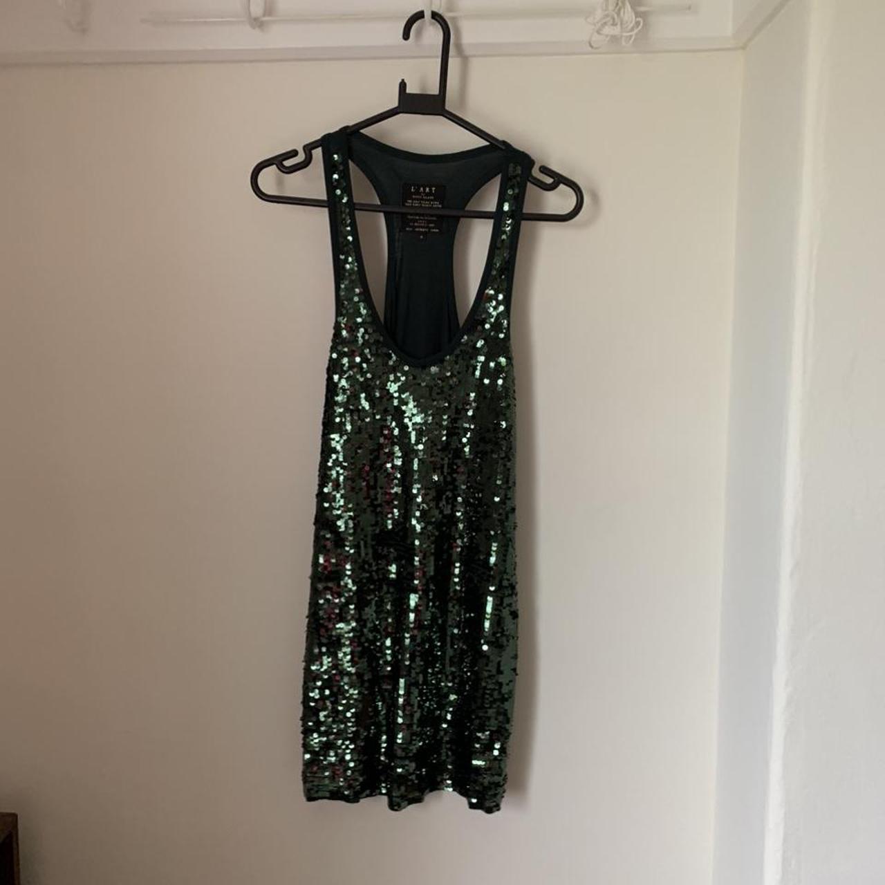 River Island Women's Green Dress | Depop