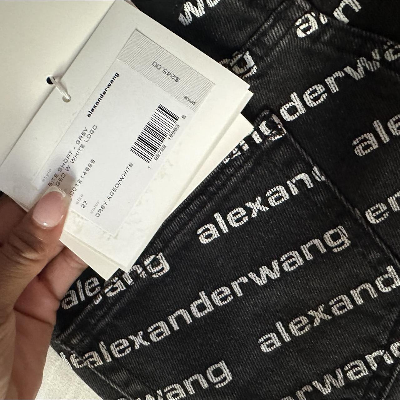 Brand New Alexander Wang Monogram Shorts Size 27... - Depop