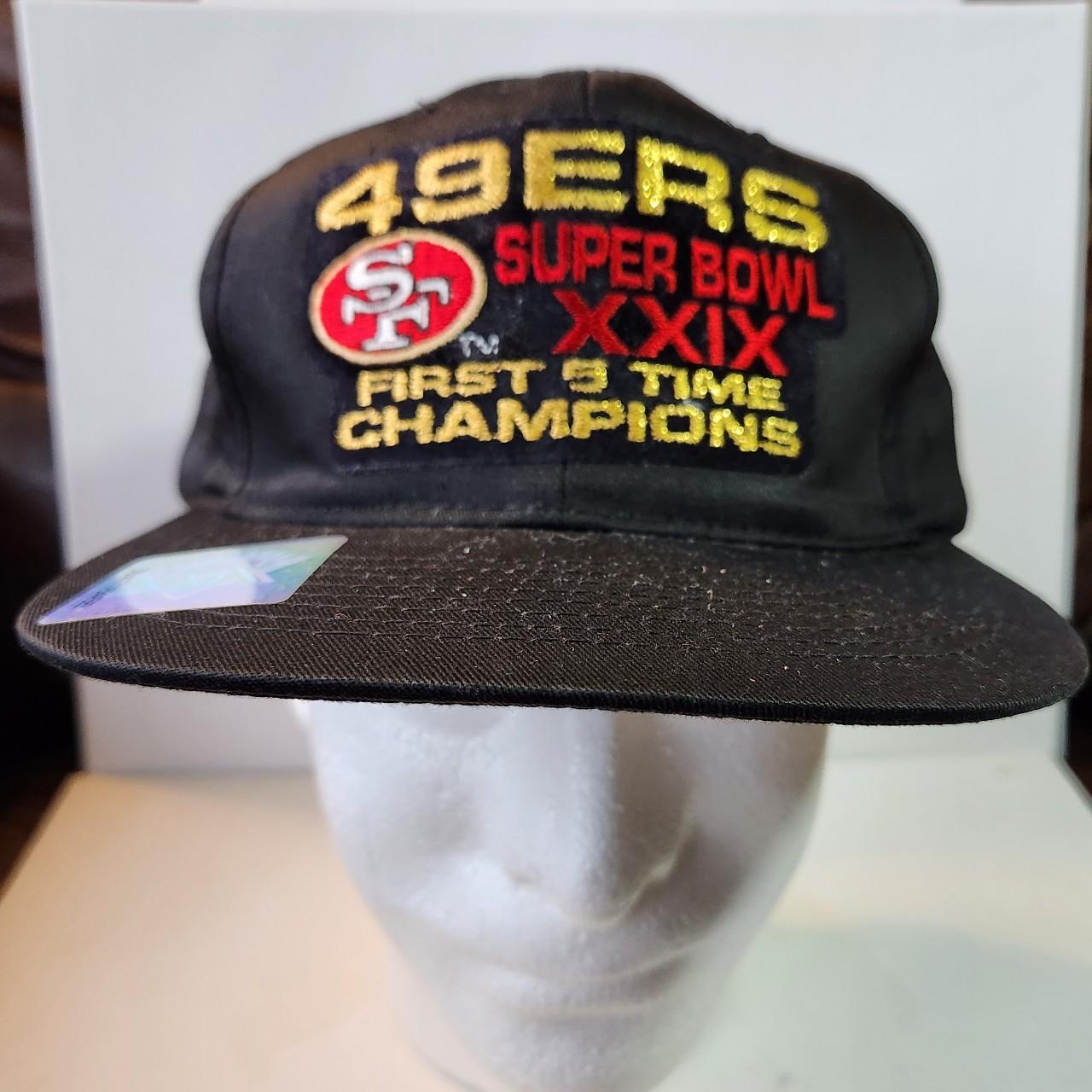 VINTAGE SAN FRANCISCO 49ERS SUPER BOWL FLAT CAP - Depop