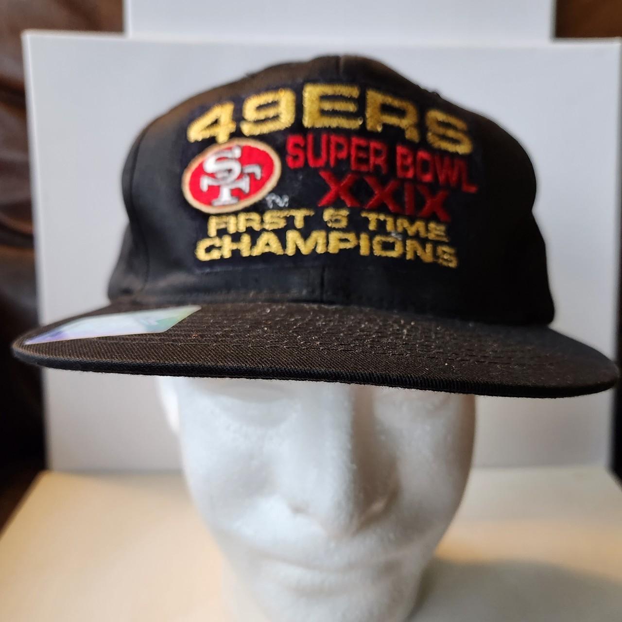 VINTAGE SAN FRANCISCO 49ERS SUPER BOWL FLAT CAP - Depop