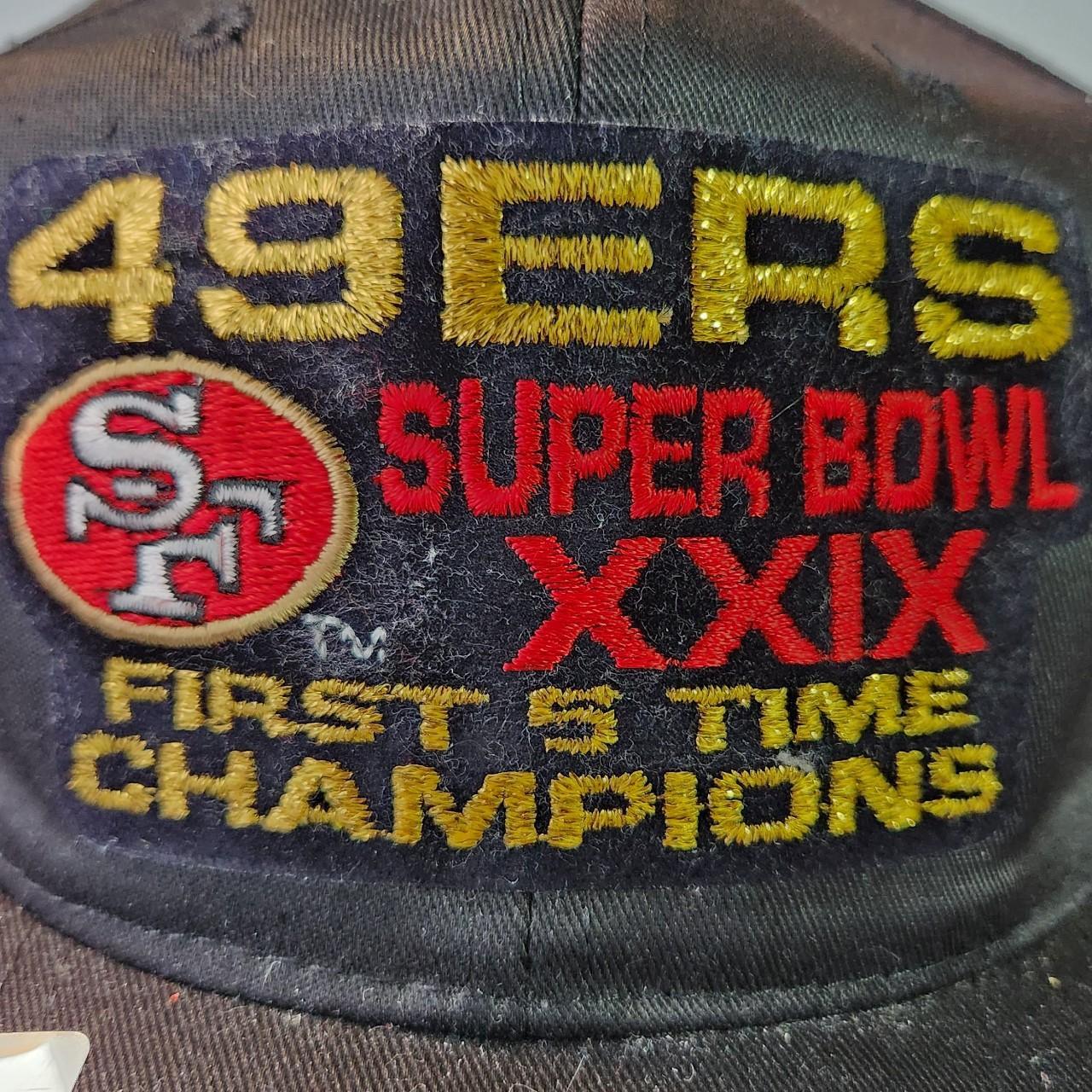 VINTAGE SAN FRANCISCO 49ERS SUPER BOWL FLAT CAP - Depop