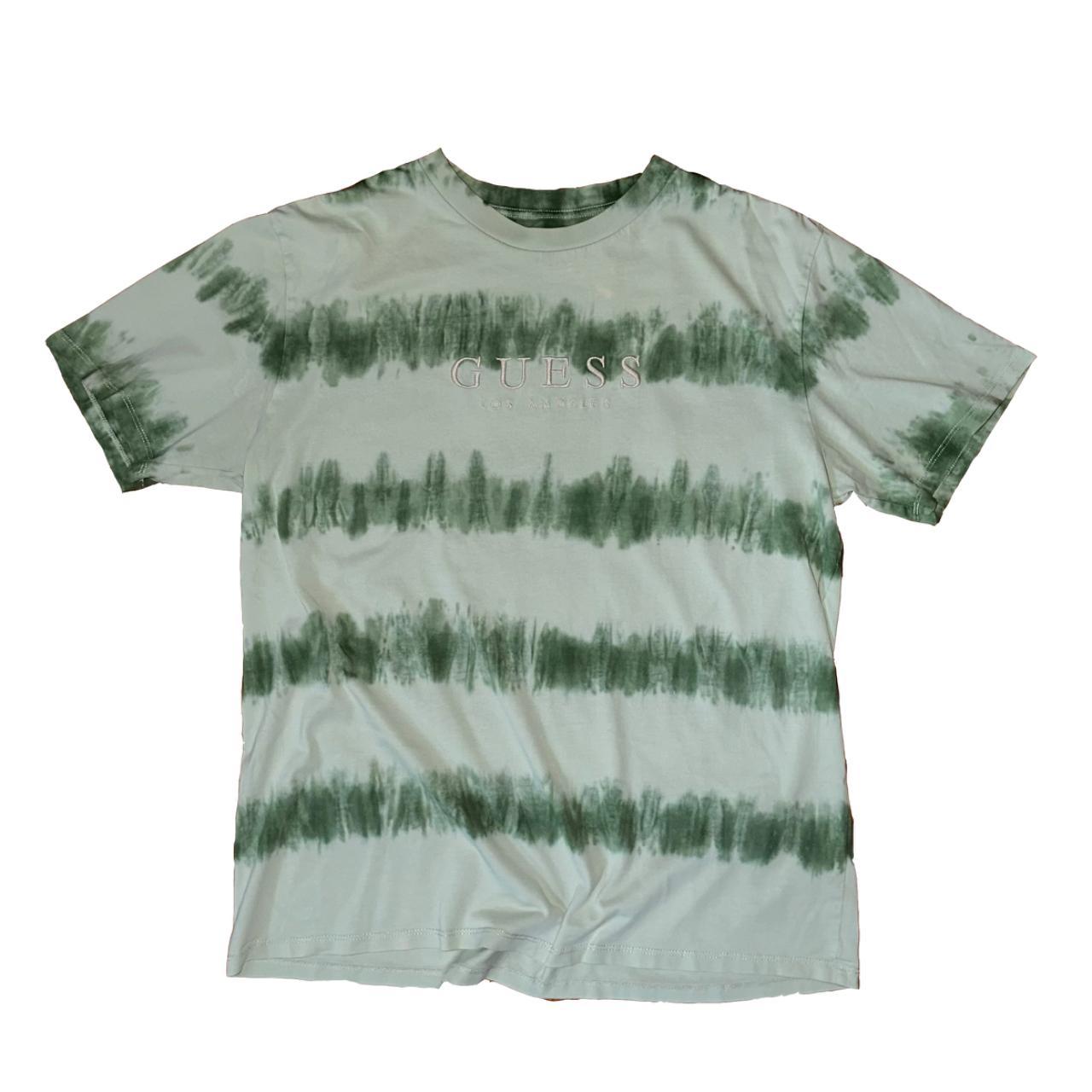 Guess tie dye stripe tee best sale