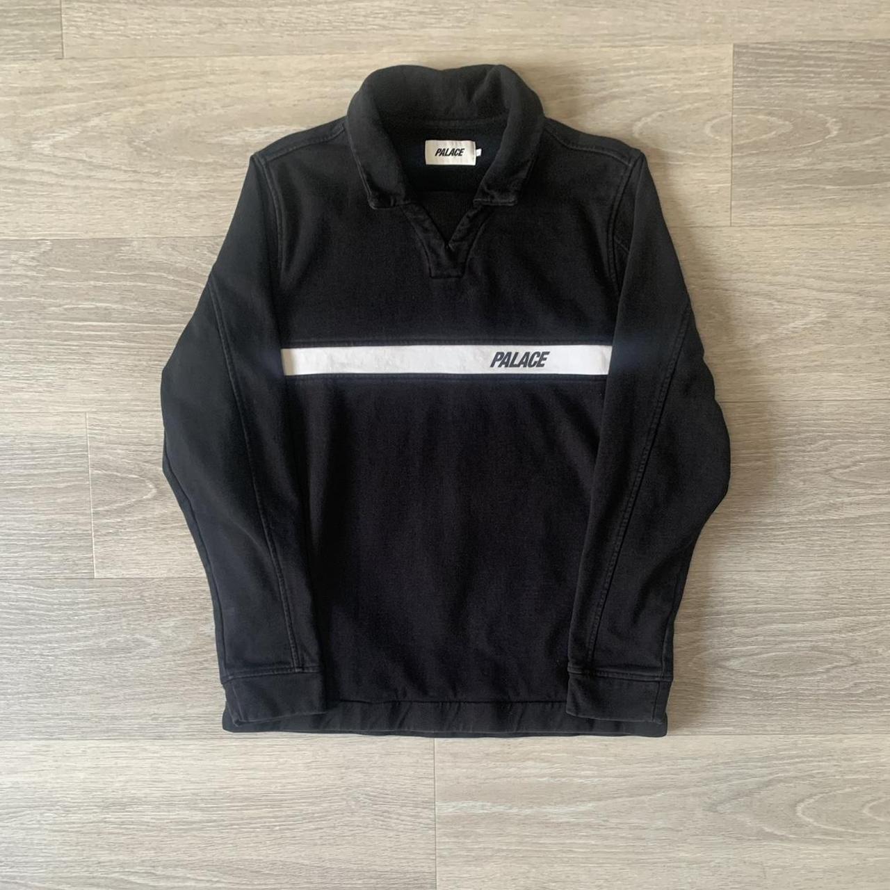 Palace Men's Black and White Jumper | Depop