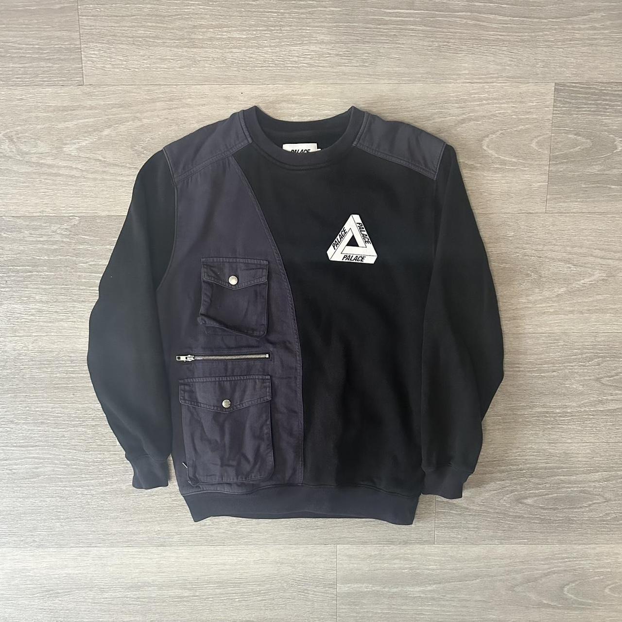 Palace black sweatshirt online