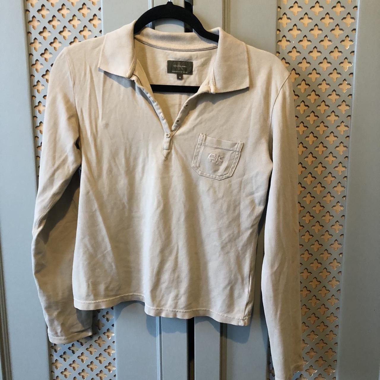 Clothing Calvin Klein Long Sleeve Polo Calvin Klein Jeans Striped