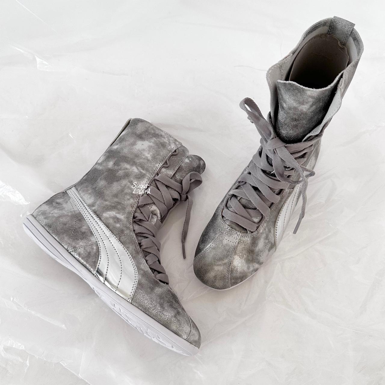 𓆈 PUMA boxing boots / biker boots / lace up ankle... Depop