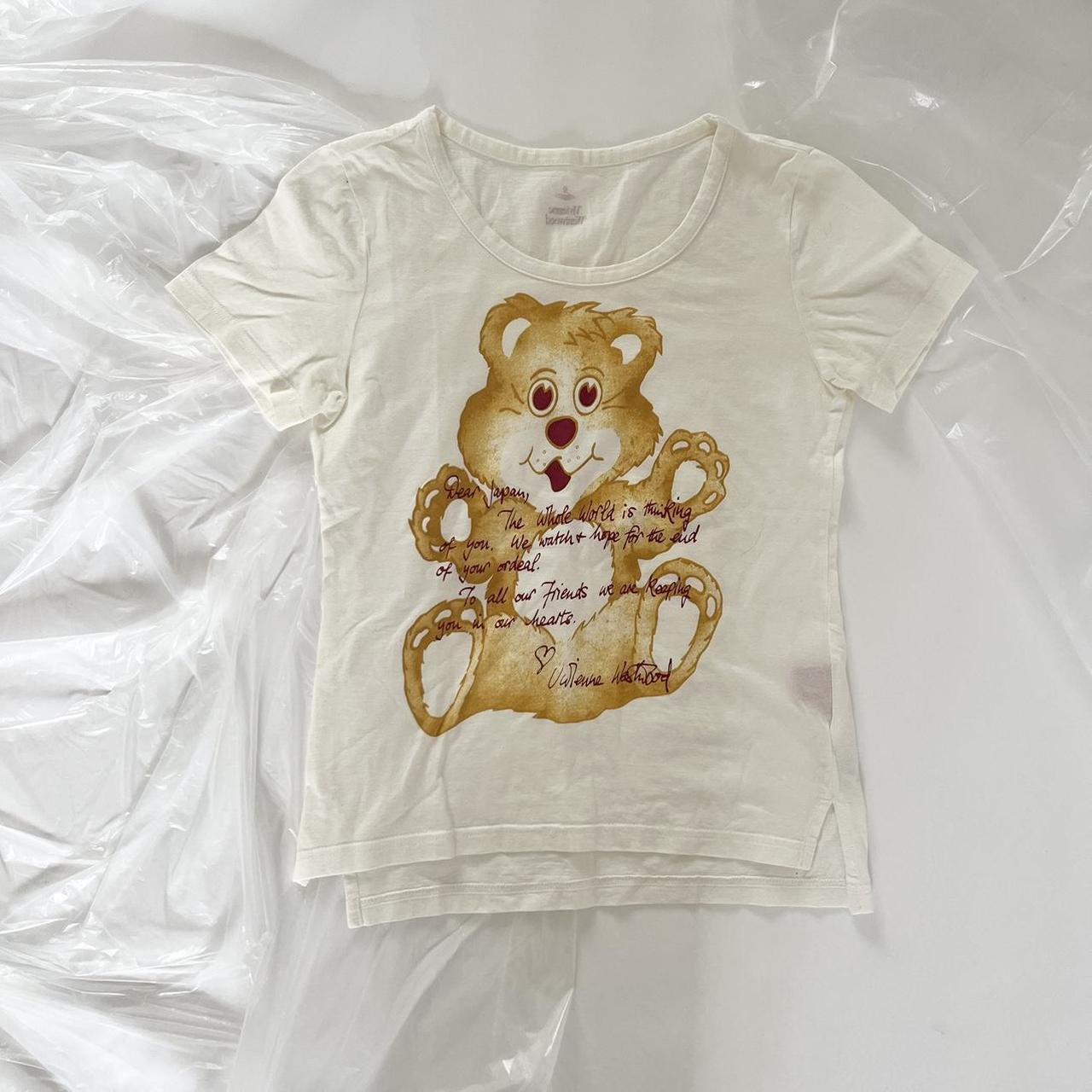 トップス Vivienne Westwood - bear silk t 𓆈 VIVIENNE WESTWOOD teddy bear graphic print fitted | Depop