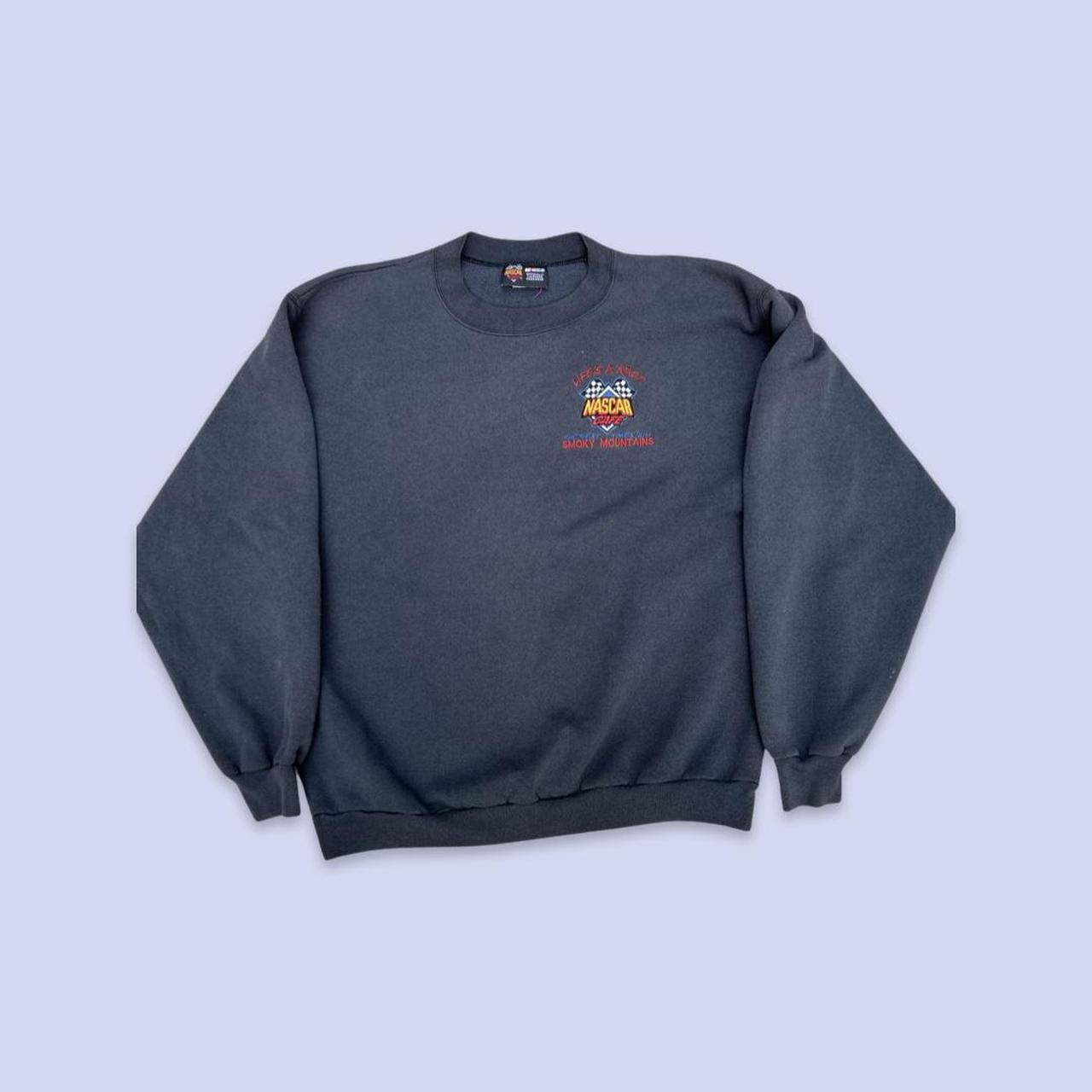 NASCAR Men's Navy Sweatshirt | Depop