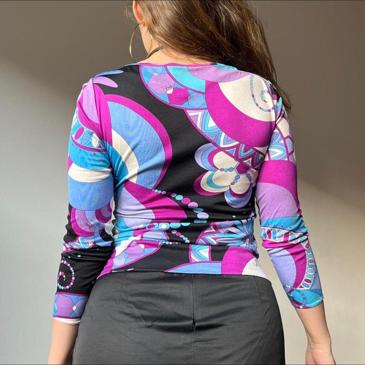 Rare Y2K Emilio Pucci turtleneck top * signature | Depop