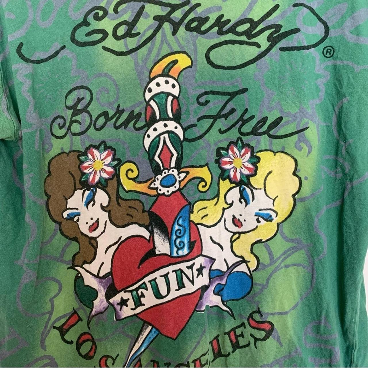 green ed hardy shirt