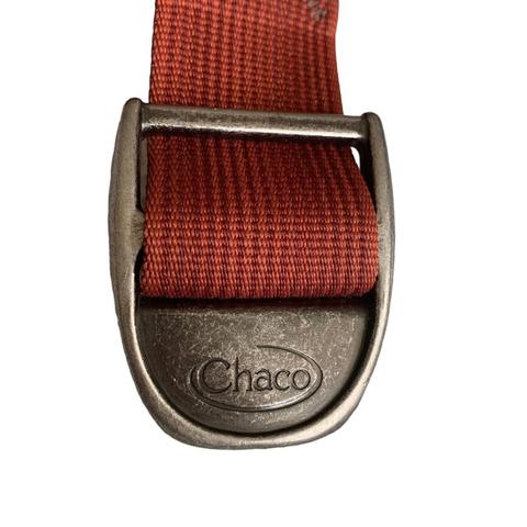 Chaco Brick Red Logo Friction Webbing Belt Unisex Depop