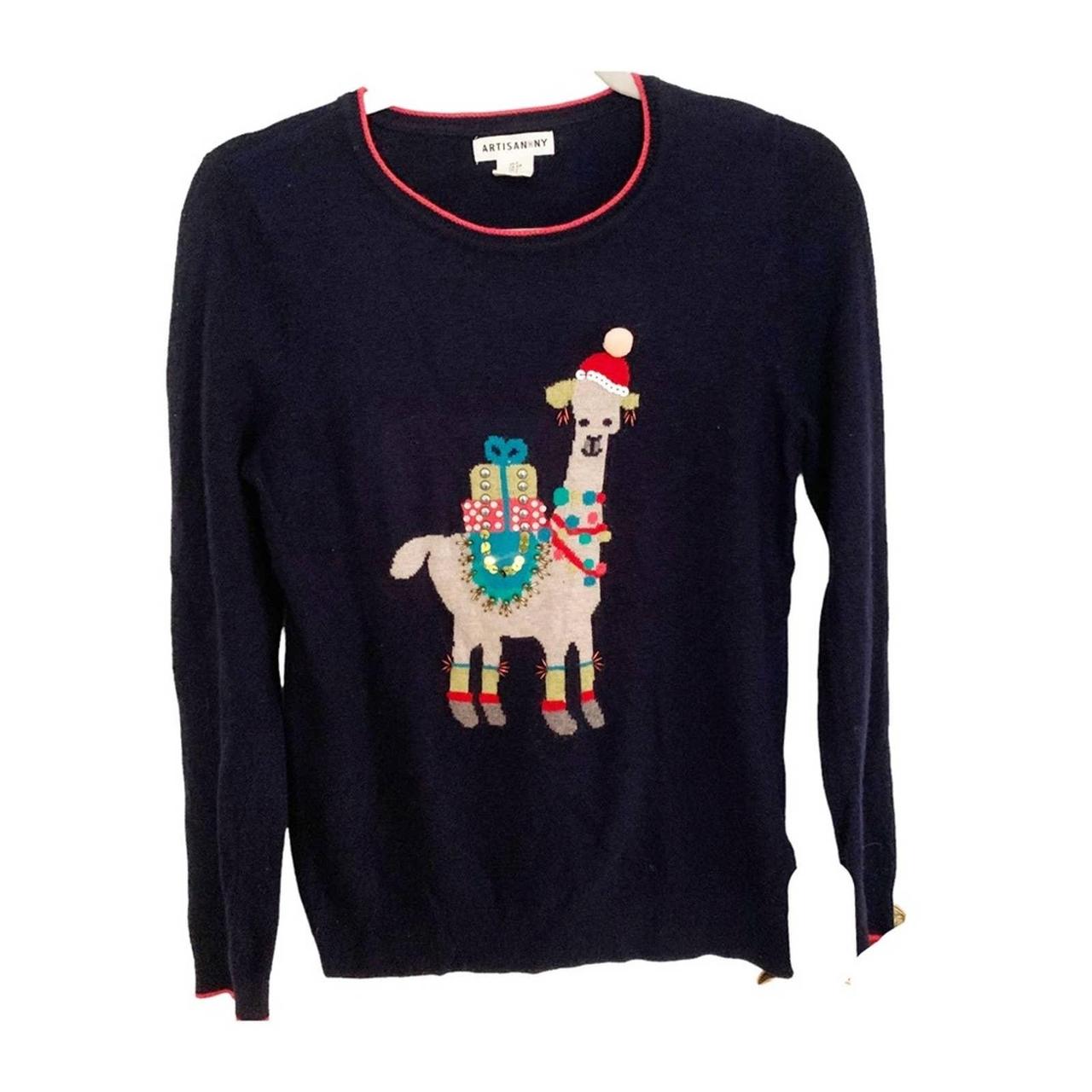 Holiday llama sale sweater