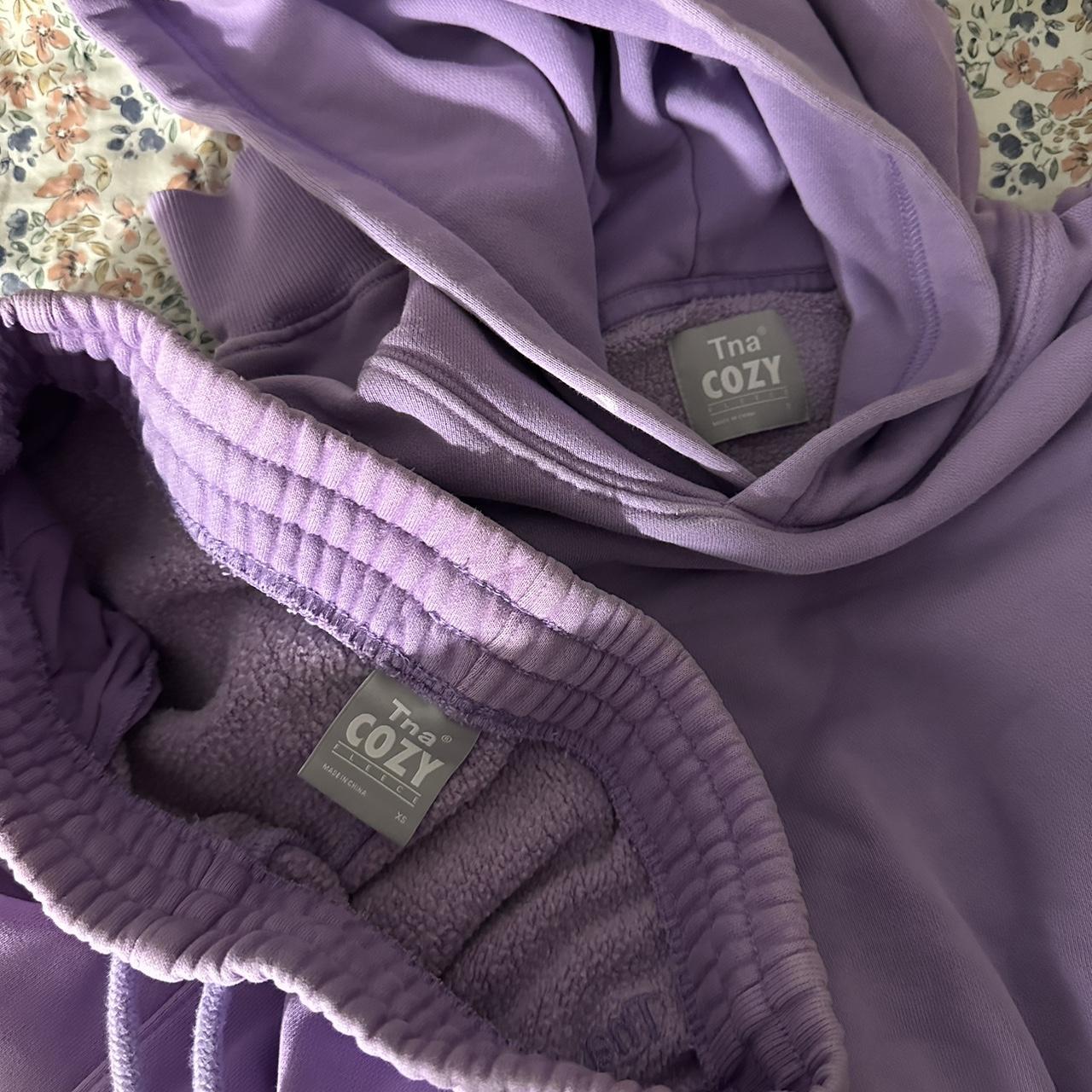 Aritzia TNA モッズコート aritzia TNA cozy fleece boyfriend boxy zip hoodie | Depop