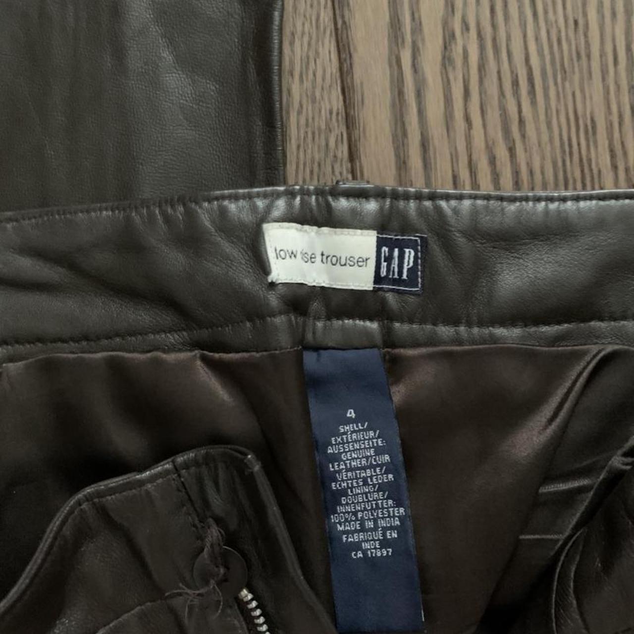 Vintage Gap Dark Chocolate Leather Pants 🍫 | Depop