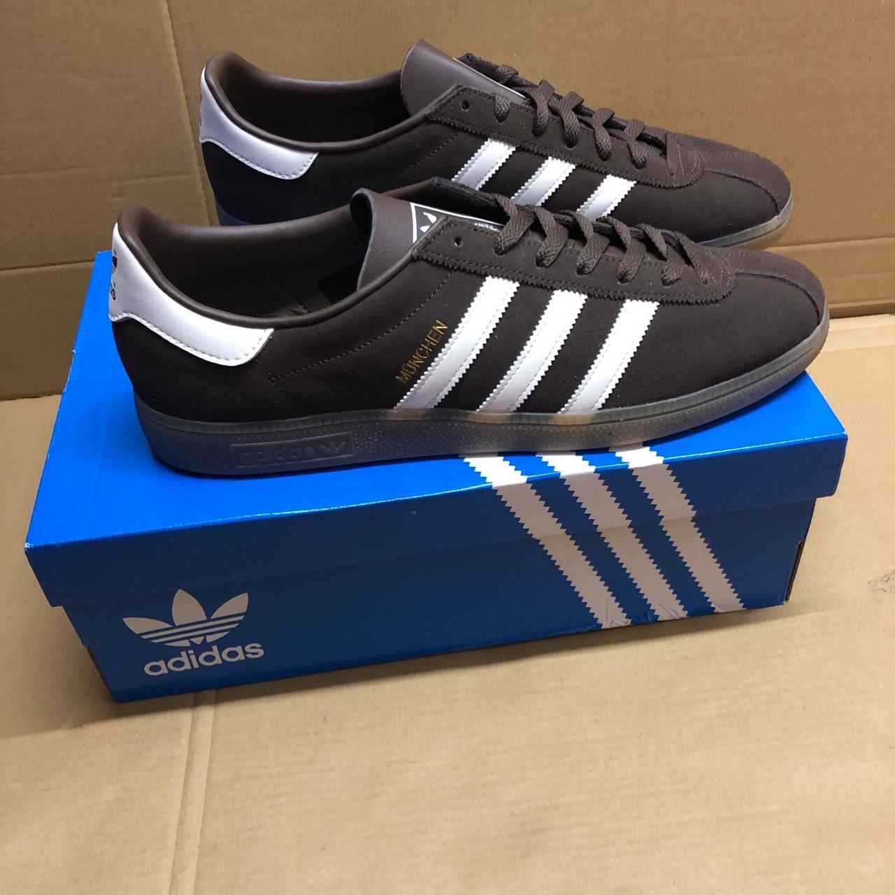 Adidas MUNCHEN brown white gum sole GW1401 Brand new... - Depop