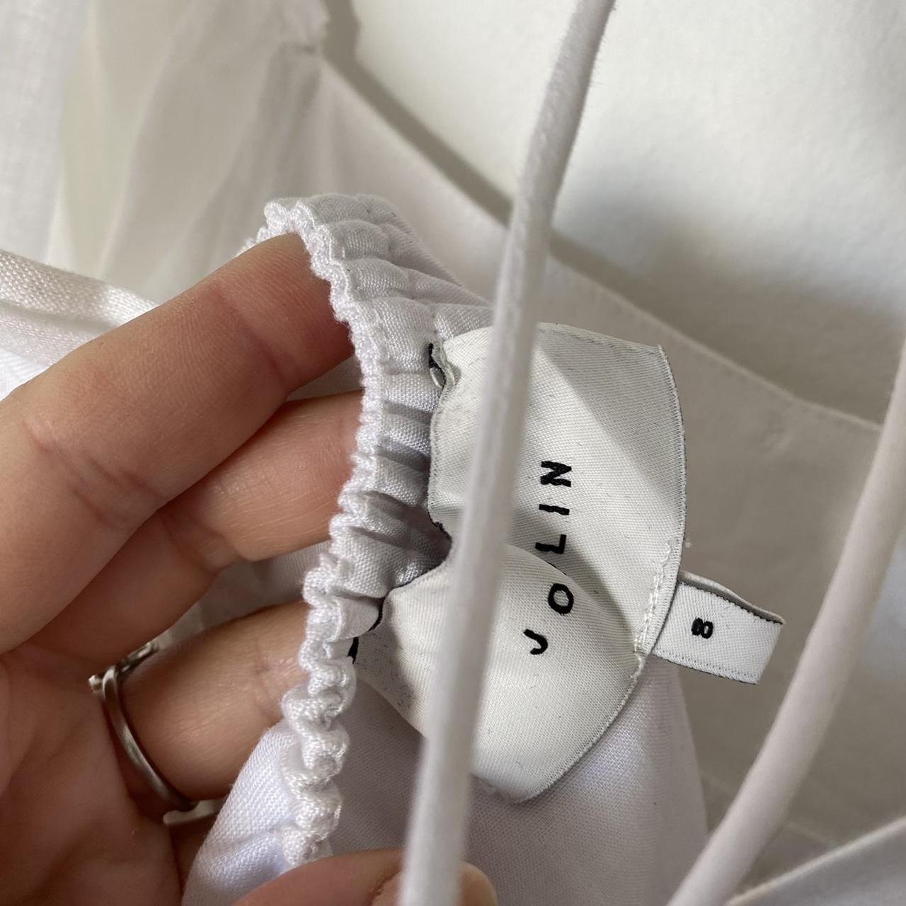 Joslin White maxi dress - Size 8 (would fit up to a... - Depop