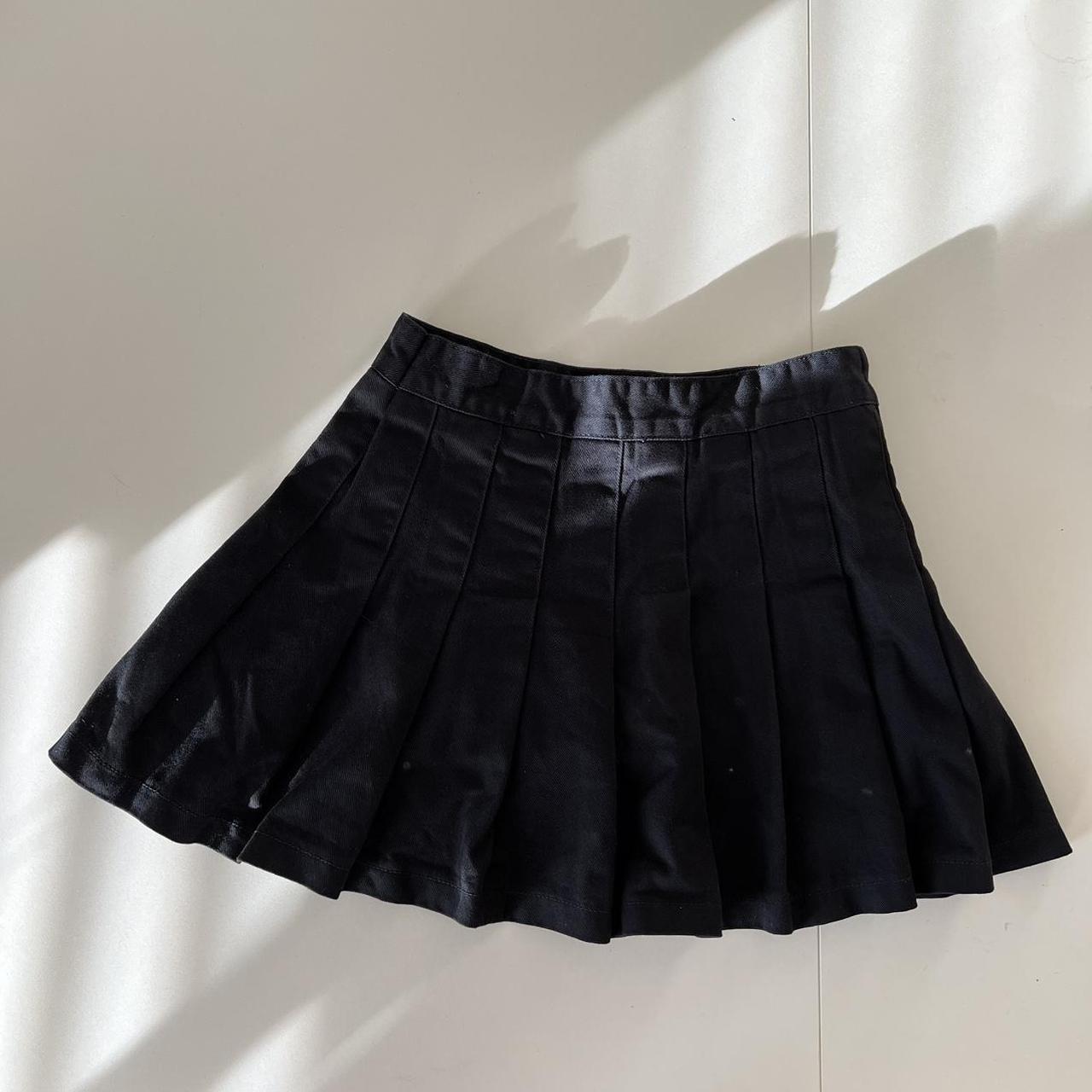 Brandy Melville Women's Navy Skirt | Depop