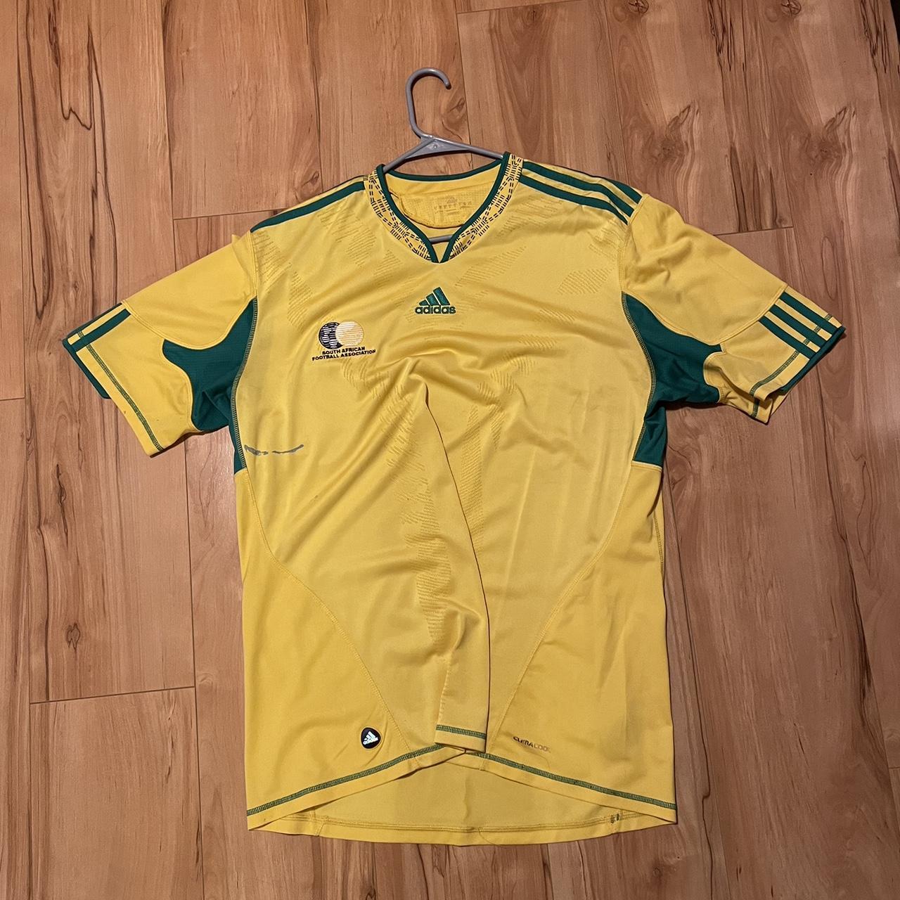 Vintage South Africa soccer jersey size xl. Stain on - Depop