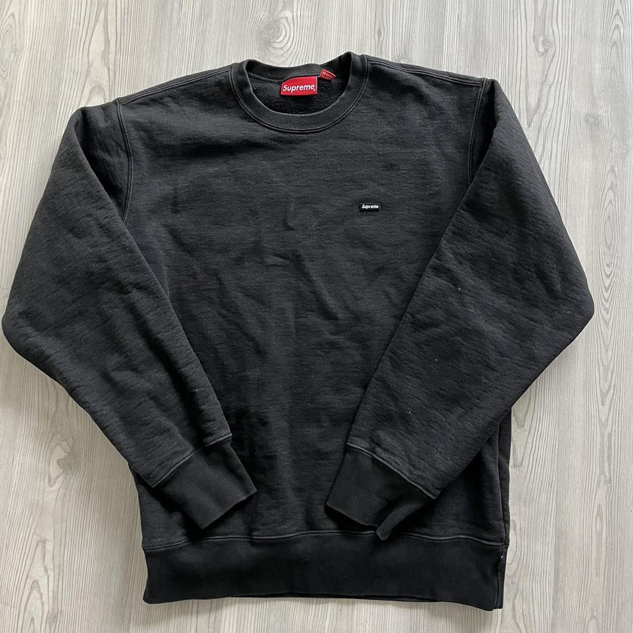 💎 2023, Supreme Small Box Crewneck 'Black', SIZE L