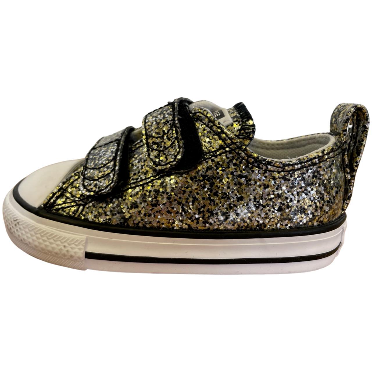 Converse Childrens Infant Chunky Glitter Shoes UK 6... Depop