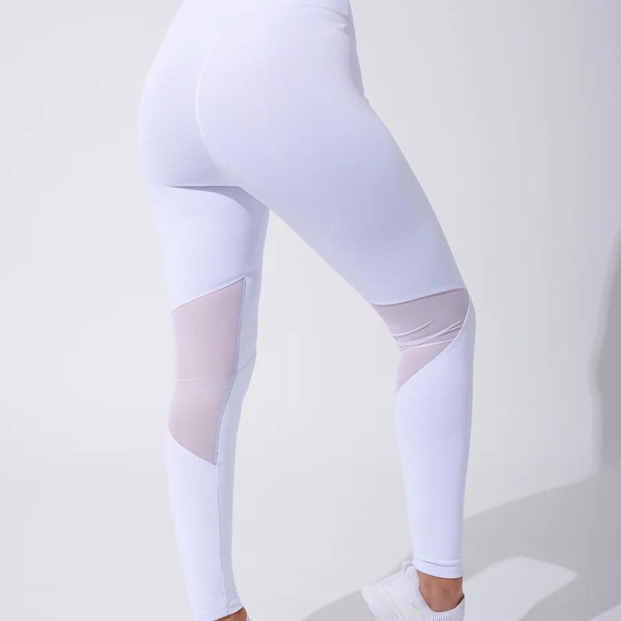 Bootylicious Luxe White Ribbed Legging Xahara Activewear, 46% OFF