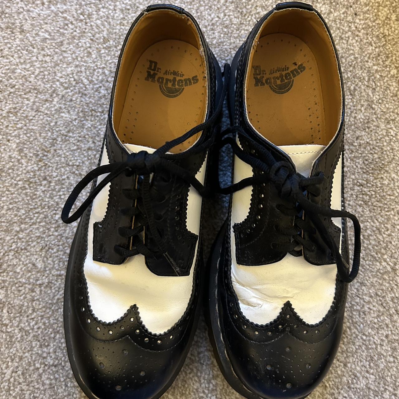 Vintage Dr. Martens black and white brogues RRP . Depop