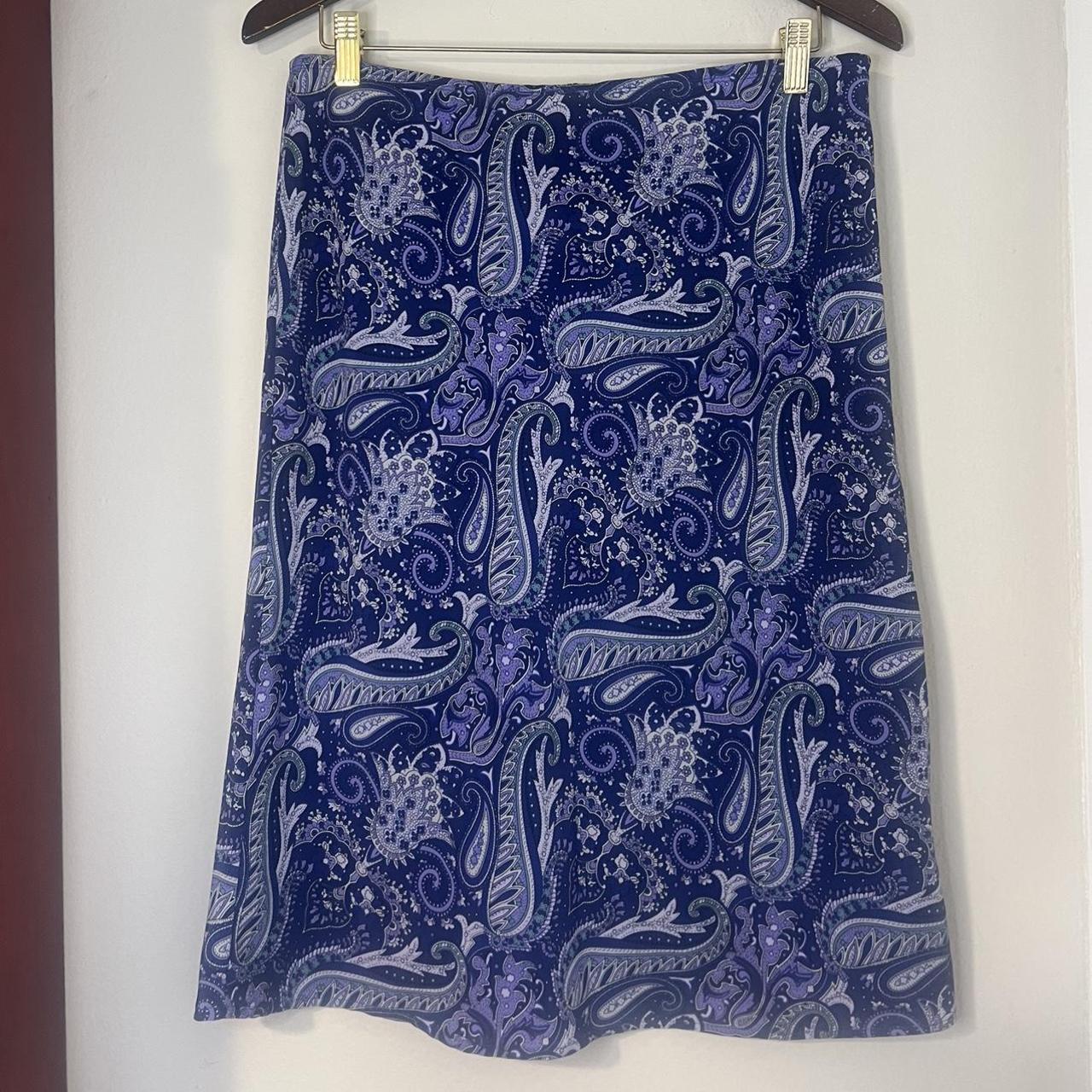 Evans Women's Purple and White Skirt (3)