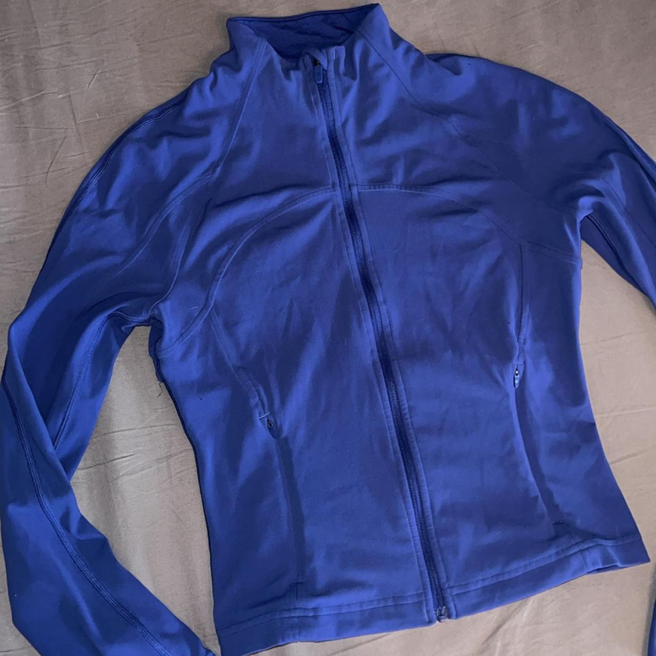 Lululemon define zip up jacket in blue worn twice depop