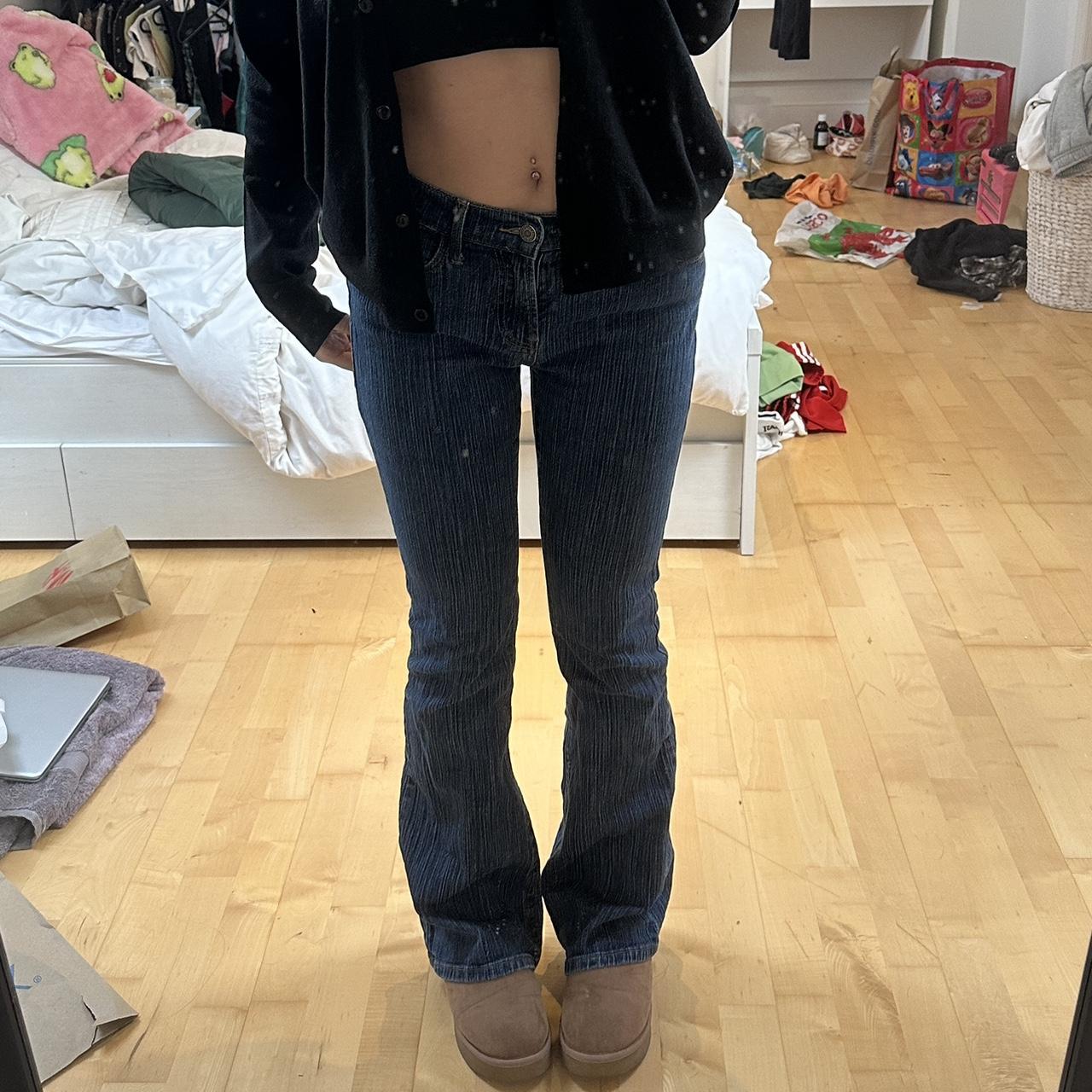 Brandy Melville dark wash 90s melody jeans. So... Depop