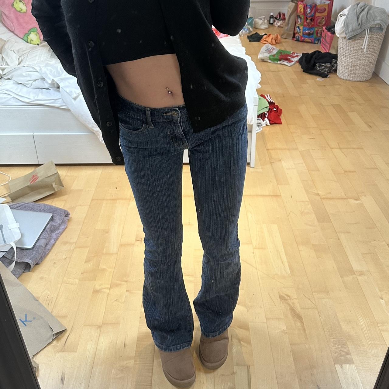 Brandy Melville dark wash 90s melody jeans. So... Depop