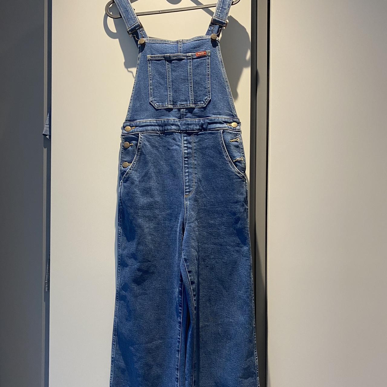 Wrangler Denim Overalls Dungarees - size 8 Great... - Depop